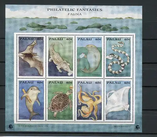 Palau Kleinbogen 753-60 postfrisch Fische #IN049