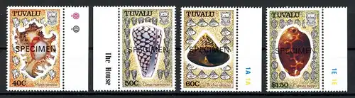 Tuvalu Specimen 53-86 postfrisch Muscheln #1C938