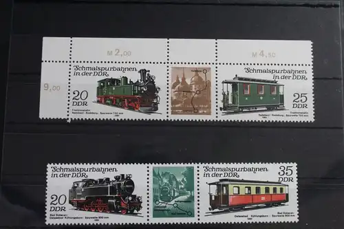 DDR 2562 - 2565 postfrisch Dreierstreifen 1 und Dreierstreifen 2 #WQ437