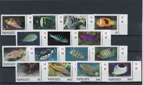 Vanuatu 754-68 postfrisch Fische #IN092