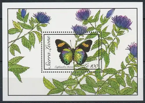 Sierra Leone Block 110 postfrisch Schmetterling #1D025