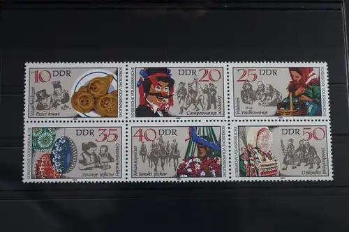DDR 2716 - 2721 postfrisch Sechserblock #WR022