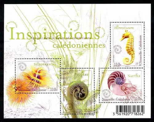 Neukaledonien Block 54 postfrisch Flora und Fauna #1D155