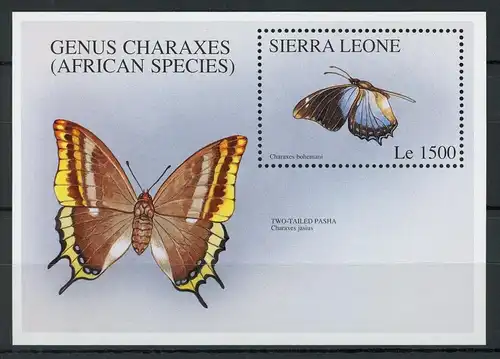 Sierra Leone Block 304 postfrisch Schmetterling #1D047