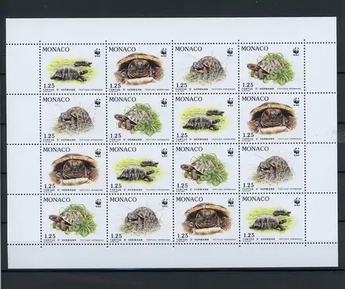 Monaco ZD Bogen 2046-2049 postfrisch Schildkröte #IN134