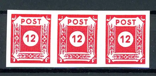 SBZ Ost-Sachsen 46 A b postfrisch Dreierstreifen gepr. Ströh #IX688