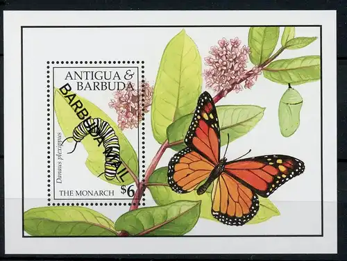 Barbuda Block 178 postfrisch Schmetterlinge #1D193