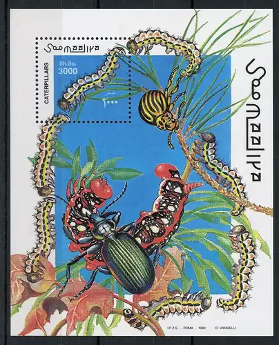 Somalia Block 61 postfrisch Insekten #1D096