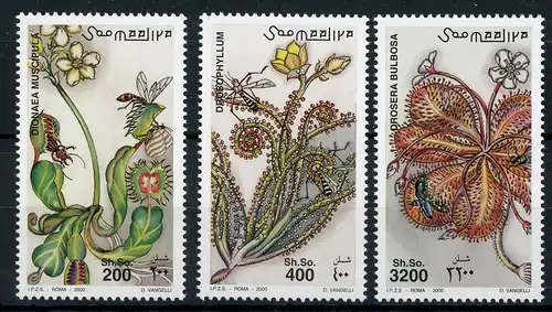 Somalia 851-853 postfrisch fleischfressende Pflanzen #1D101