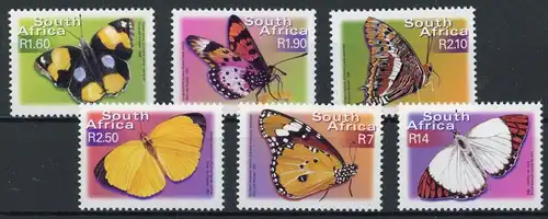 Südafrika 1369-1374 postfrisch Schmetterlinge #GL704