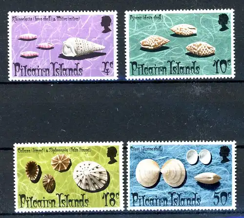 Pitcairn Inseln 137-140 postfrisch Muscheln/ Schnecken #1D129