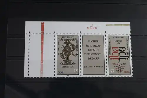 DDR 2697 - 2698 postfrisch Dreierstreifen #WR041