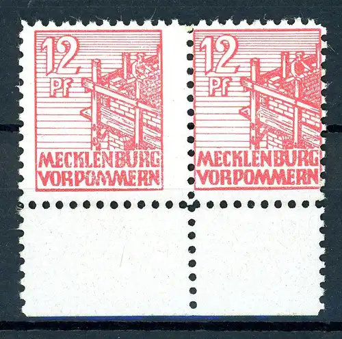 SBZ Mecklenburg-Vorpommern 36 x postfrisch Verzähnung #HE622
