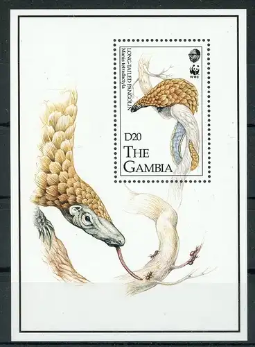 Gambia Block 187 postfrisch Tierschutz #GL653