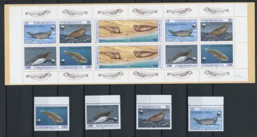 Turkmenistan Markenheft 30-35 postfrisch Meerestiere #IN137