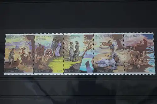 Sowjetunion 6009-6013 postfrisch als Fünferstreifen #WS973