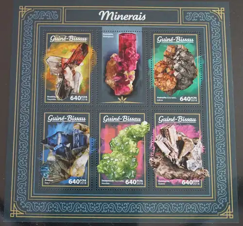 Guinea-Bissau 9618-9622 postfrisch als Kleinbogen #WV861