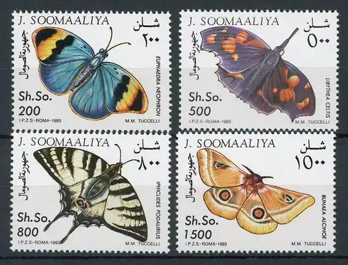 Somalia 472-475 postfrisch Schmetterling #1D091