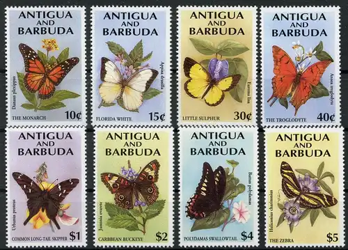 Antigua + Barbuda 1990-1997 postfrisch Schmetterlinge #1D169