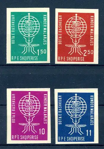 Albanien 650-653 B postfrisch Malaria #HB389