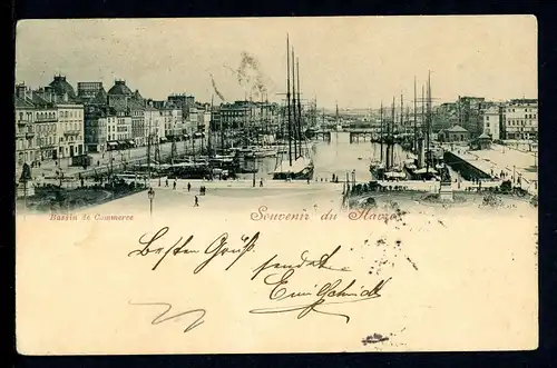 AK Le Havre - Frankreich Bassin de Commerce, Frachthafen 1897 #HB424