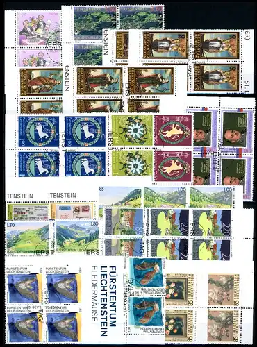 Liechtenstein Jahrgang 2005 1368-1399 gestempelt 4er Blöcke #GG1733