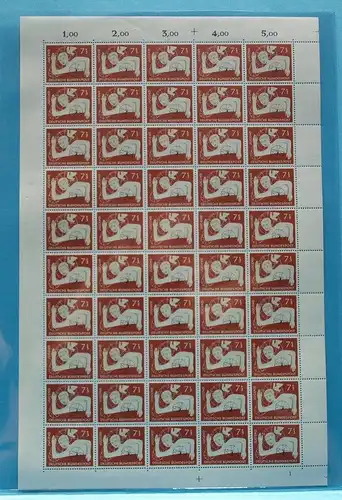 Bund 50er Bogen 232 postfrisch Formnummer 1 #BW8495