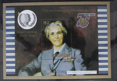 Lesotho Block 27 mit 535 postfrisch Pfadfinder #WX662