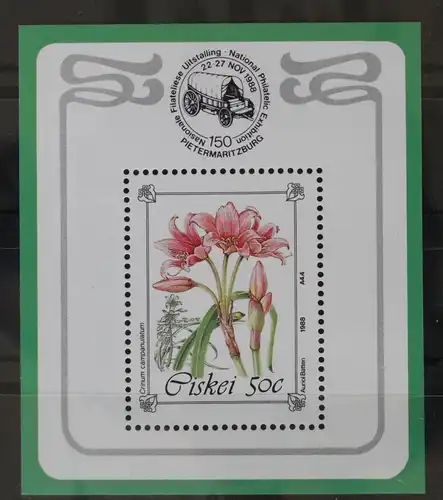 Südafrika Ciskei Block 3 mit 130 postfrisch #WX670