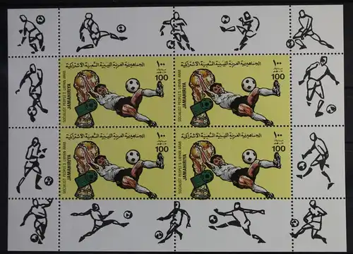 Libyen 991A postfrisch Kleinbogensatz A, Fußball #WW278