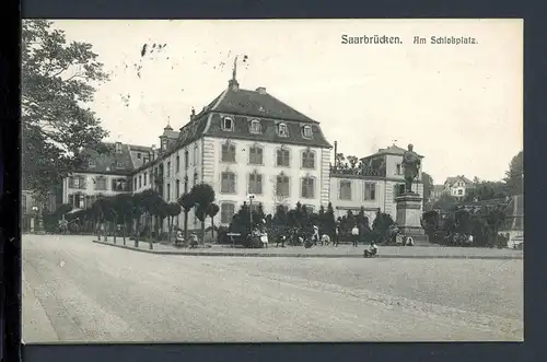 AK Saarbrücken Am Schloßplatz 1907 #HC119