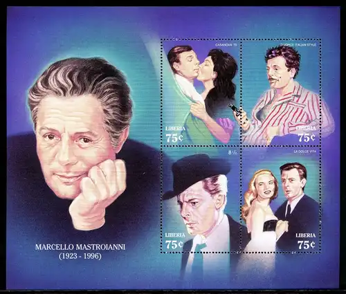 Liberia KB mit 1929-1932 postfrisch Film, Schauspieler #HC445