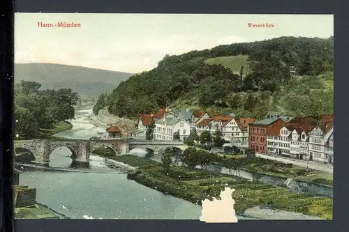 AK Hann.-Münden Alte Werra-Brücke um 1910 #HC338