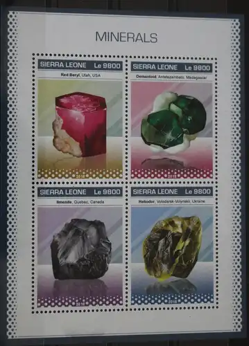 Sierra Leone 10300-10303 postfrisch als Kleinbogen #WP142