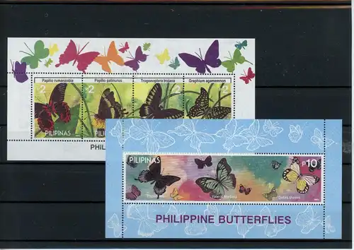 Philippinen Block 57-58 postfrisch Schmetterling #GL761