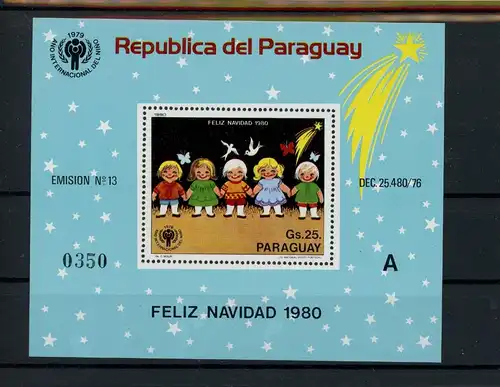 Paraguay Block 355 postfrisch Kinder #GL756