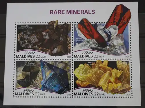Malediven 7703-7706 postfrisch als Kleinbogen #WP152