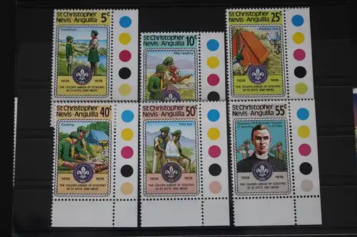 St. Christopher-Nevis-Anguilla 365-370 postfrisch Pfadfinder #WP362