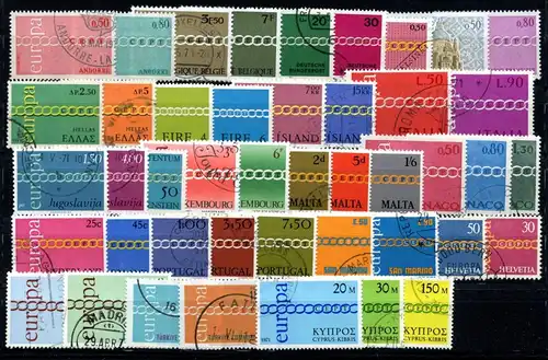 Cept Jahrgang 1971 gestempelt #CE7015