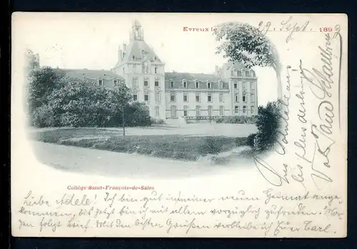 AK Évreux, Normandie, Frankreich College Saint-Francois-de-Sales 1899 #HB436