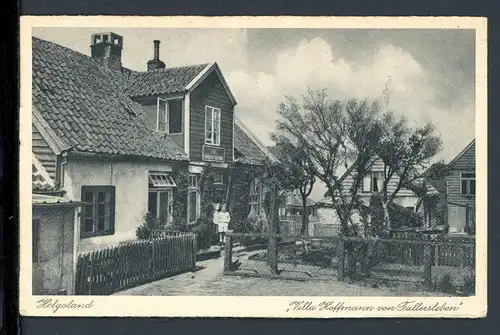 AK Helgoland Villa Hoffmann von Fallersleben 1929 #HC103