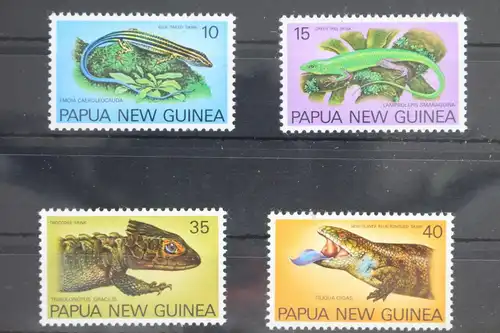 Papua Neuguinea 337-340 postfrisch Reptilien #WR671