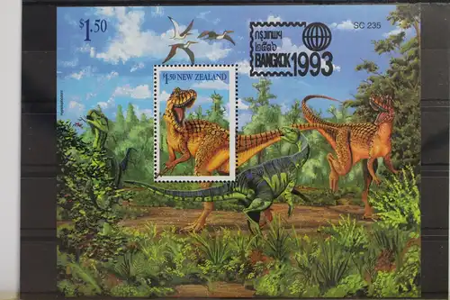 Neuseeland Block 39 mit 1319 postfrisch mit Aufdruck "BANGKOK ´93" #WY782
