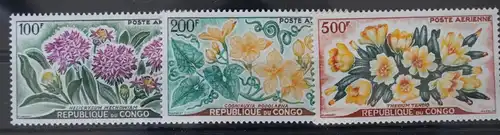 Kongo (Brazzaville) 9-11 postfrisch #WX667