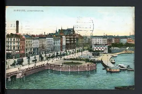 AK Hamburg Blick auf Jungfernstieg 1910 #HC100