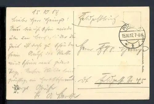 AK Potsdam Bogenschütze, historische Mühle 1917 #HC104
