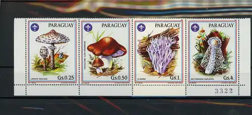 Paraguay 3950-3956 postfrisch Pilze #GL757