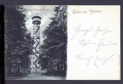 AK Pyrmont Spelunkenthurm 1898 #HC388