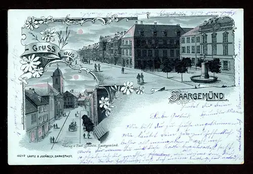 AK Saargemünd -Deutsches Kaiserreich Landgerichtsplatz 1900 #HC132