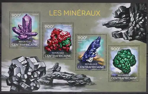 Zentralafrikanische Republik 4805-4808 postfrisch Kleinbogen #WP344